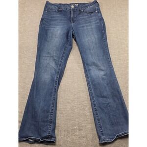 Seven7 Jeans Women's Slim Bootcut Blue Denim Jeans Size 16